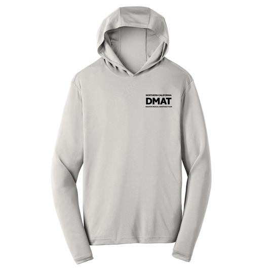 Off Duty - DMAT Black Logo Dri Fit Performance Hoodie - Silver