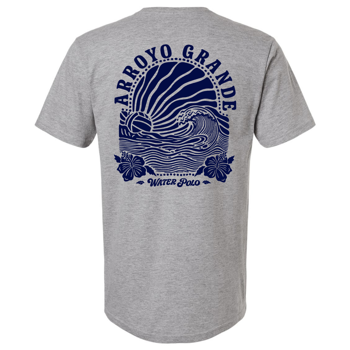 AGWP Blue Sun Rays Tee - Sport Grey