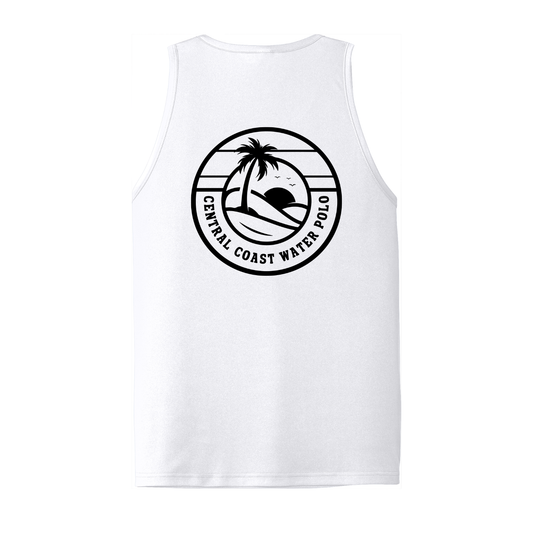 Adult CCWP Circle Logo Dri Fit Tank - White