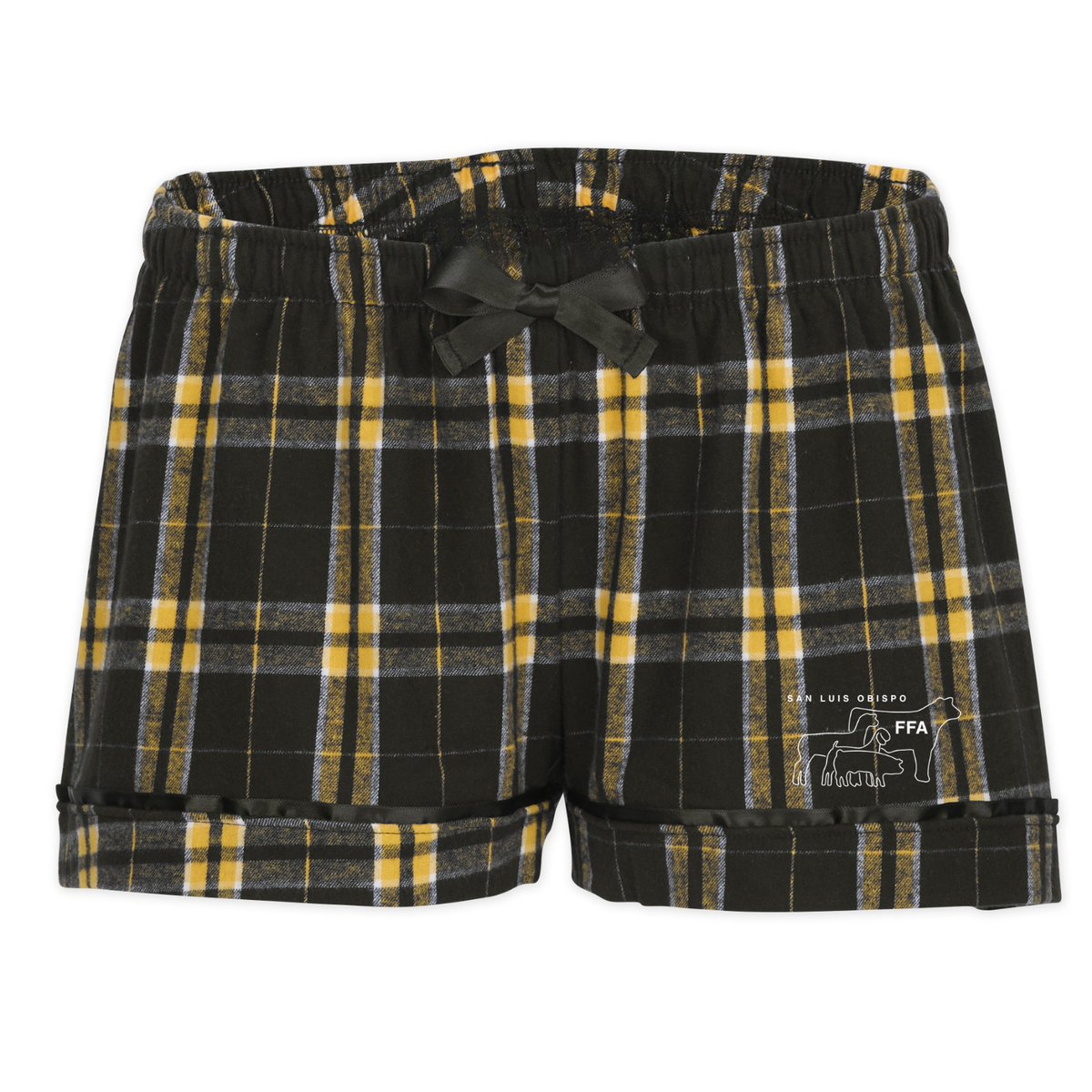 Women's SLO FFA Plaid Flannel Shorts