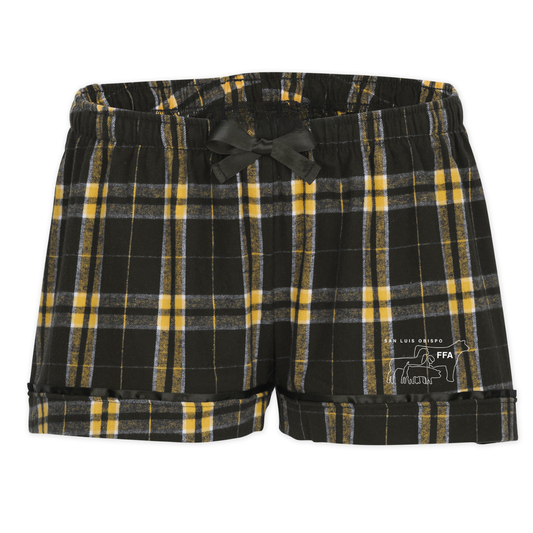 Women's SLO FFA Plaid Flannel Shorts
