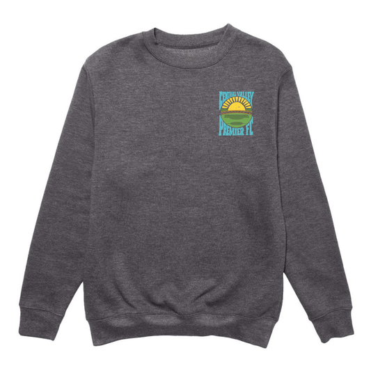YOUTH CVP Sunset logo Crewneck - Dark Heather