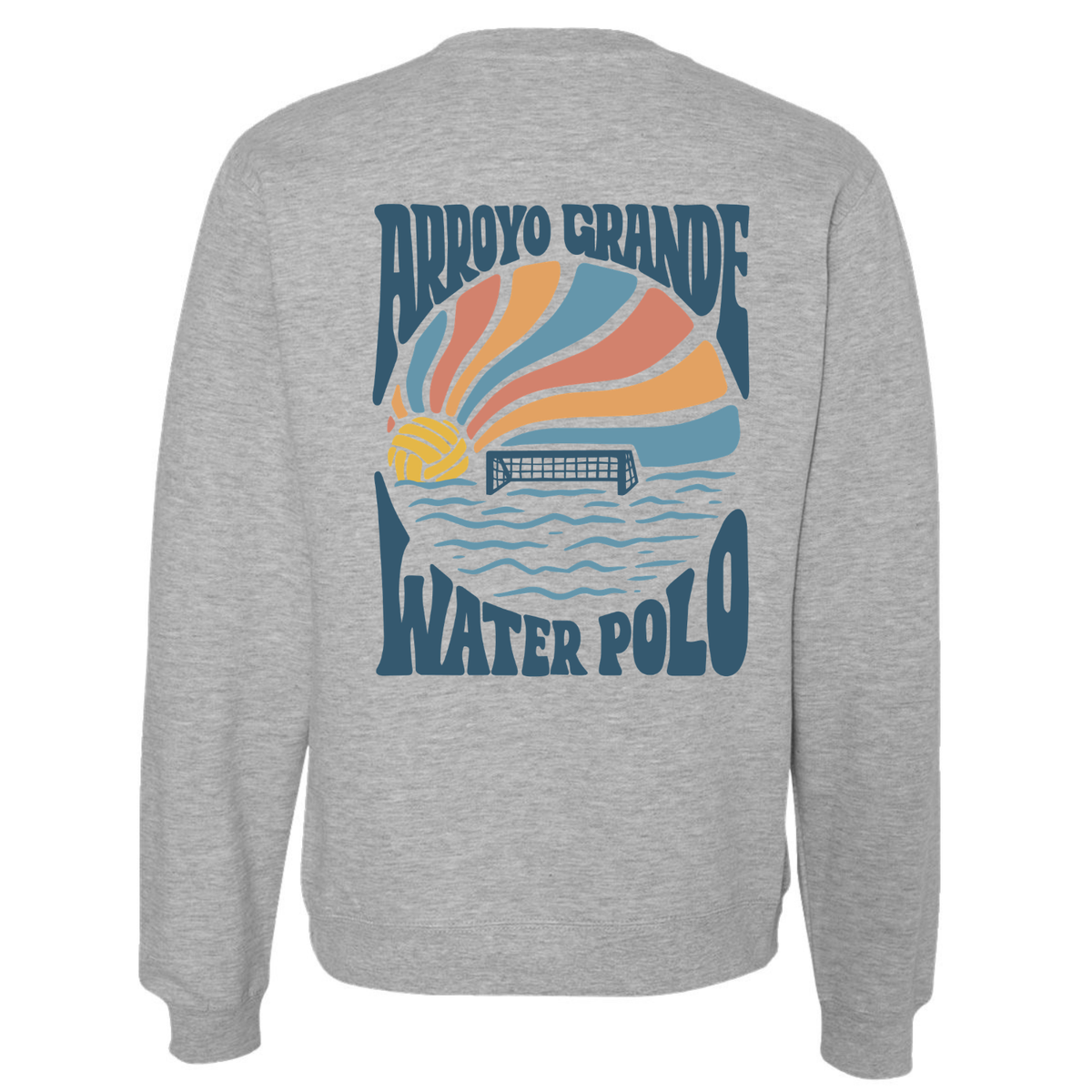 Unisex Midweight Crewneck Sweatshirt AGWP Sun Rays - Grey Heather