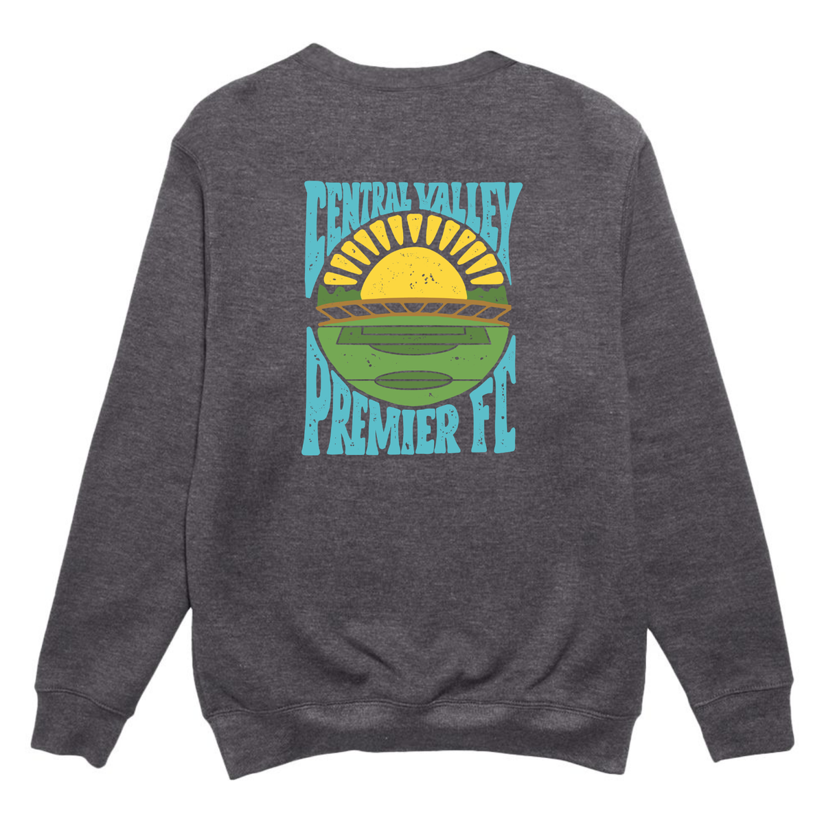 YOUTH CVP Sunset logo Crewneck - Dark Heather
