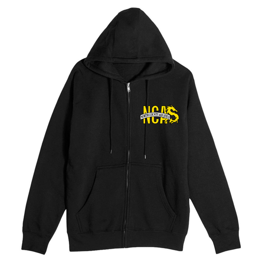 NCA Zip Up Hoodie - Black