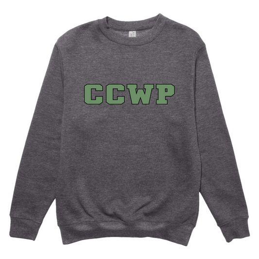CCWP Block Logo Crewneck - Charcoal Heather