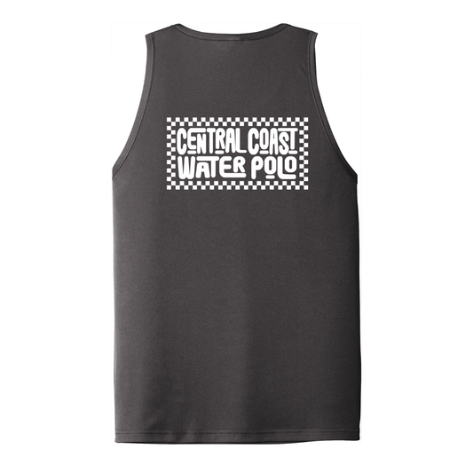 Adult CCWP Checkerboard  Logo Dri Fit Tank - Iron Grey