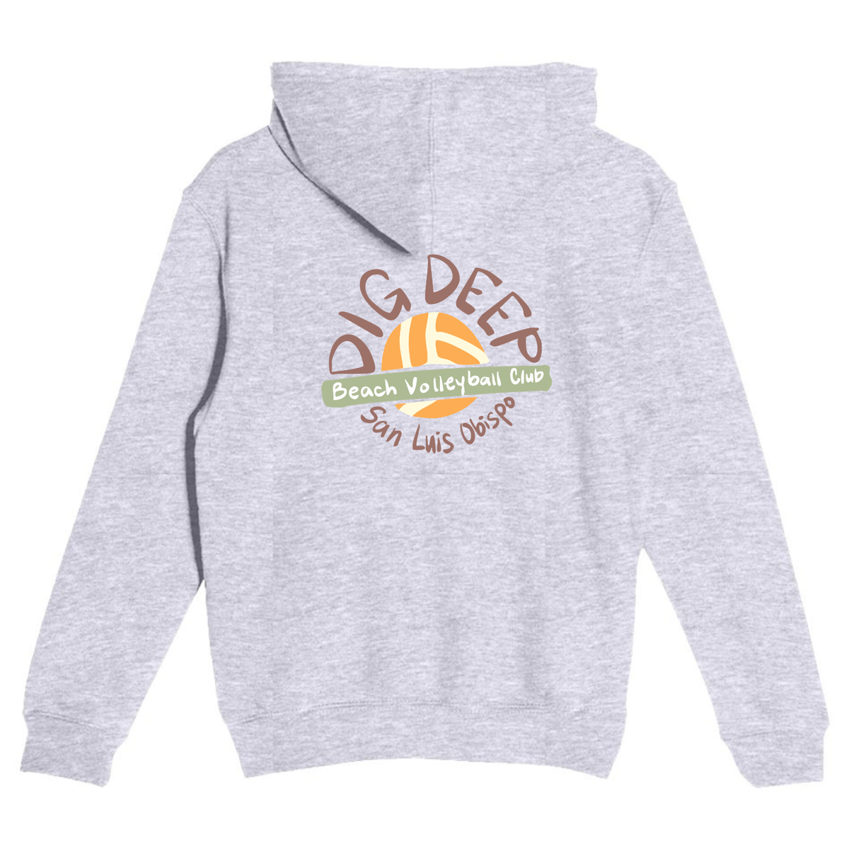 YOUTH Dig Deep Circle Logo Hoodie - Heather Grey