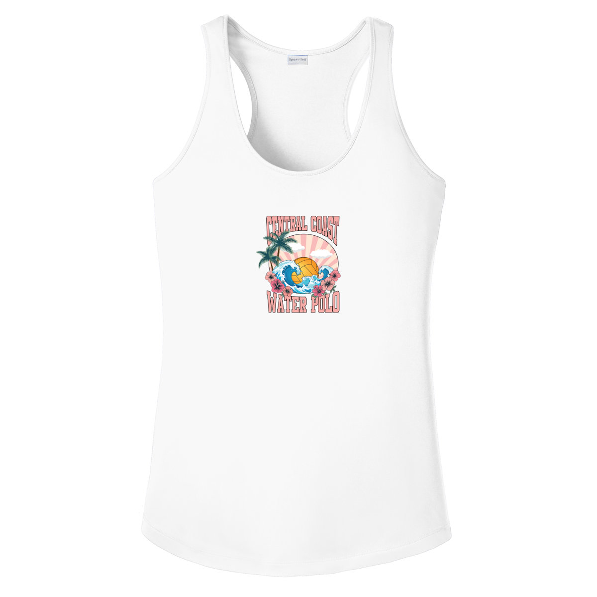 Women's CCWP Hibiscus Logo Dri Fit Tank - White