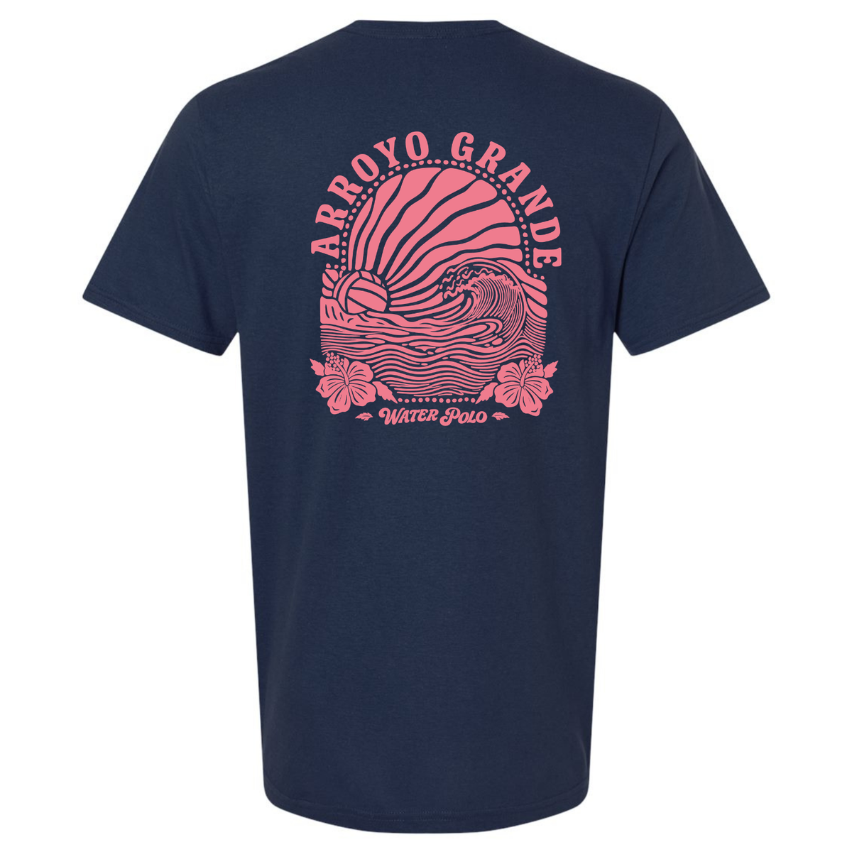 YOUTH - AGWP Pink Sun Rays Tee - Navy