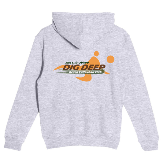 YOUTH Dig Deep Logo Hoodie - Heather Grey