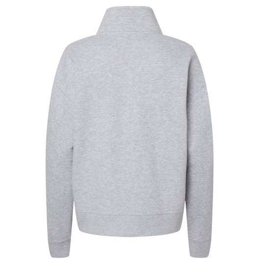 Women's Sueded Fleece Quarter-Zip - Heather Grey