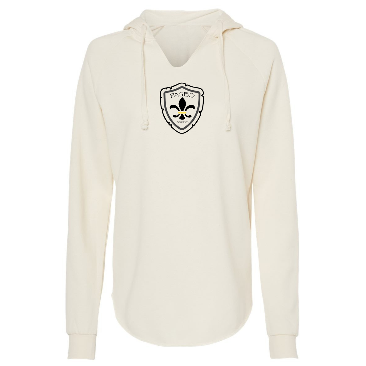 Paseo Aquatics Women's Wave Wash Hooded Sweatshirt - Bone