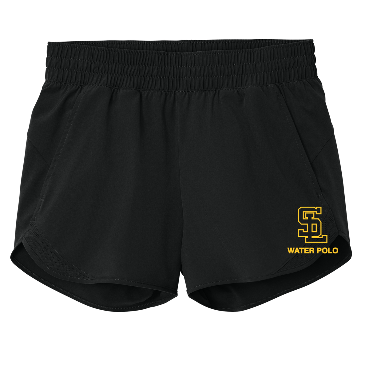 Women's SLO Water Polo Repeat 7 Sport Shorts - Black