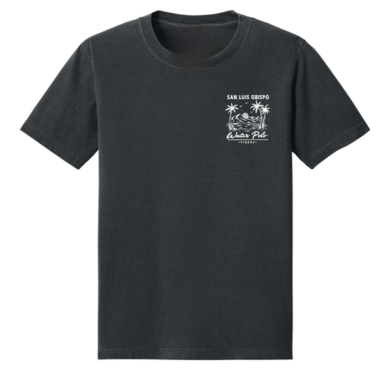 SLO Polo Paradise Garment Dyed Tee - Washed Black