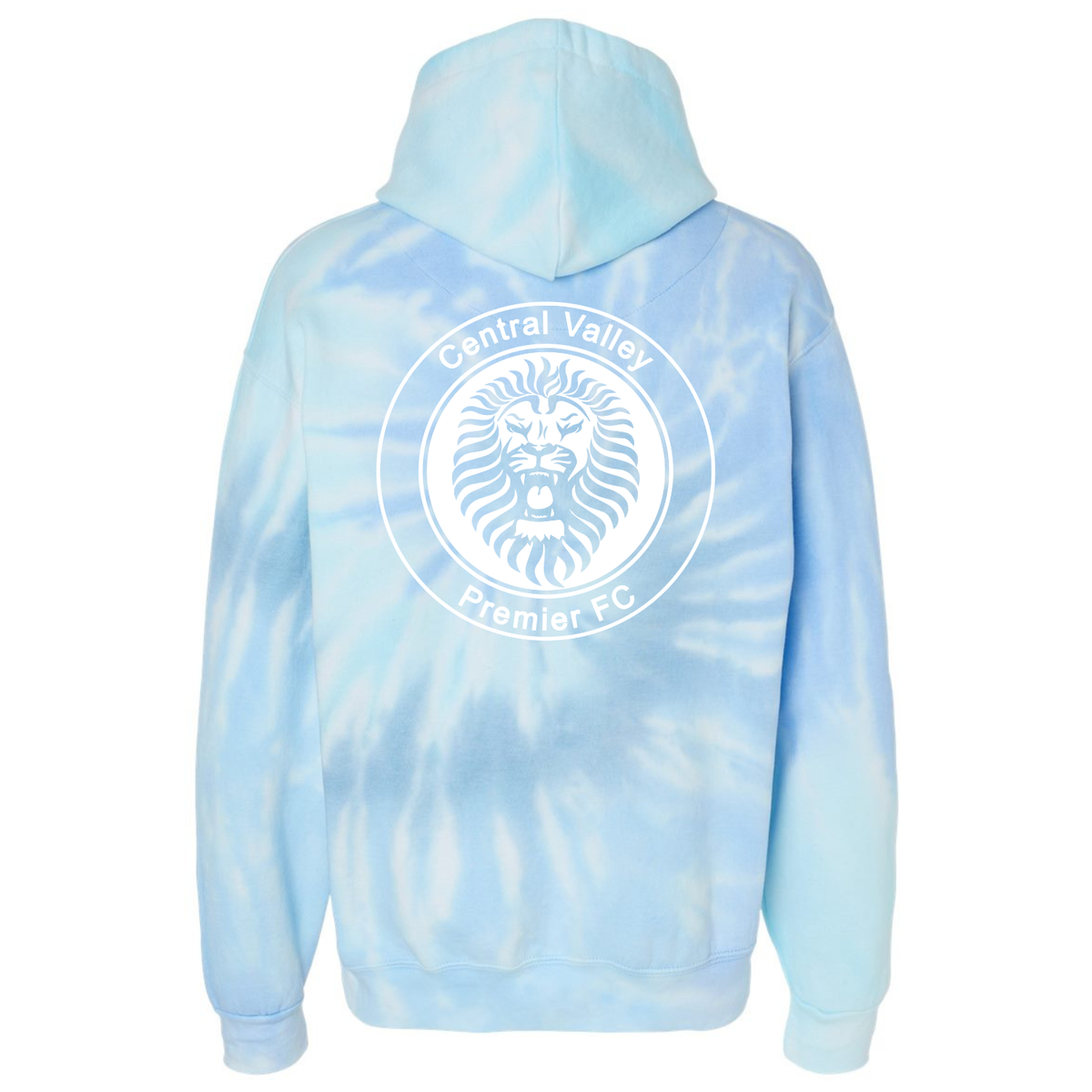 CVP White Logo Tie-Dyed Hoodie - Lagoon