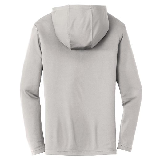 Off Duty - DMAT Black Logo Dri Fit Performance Hoodie - Silver