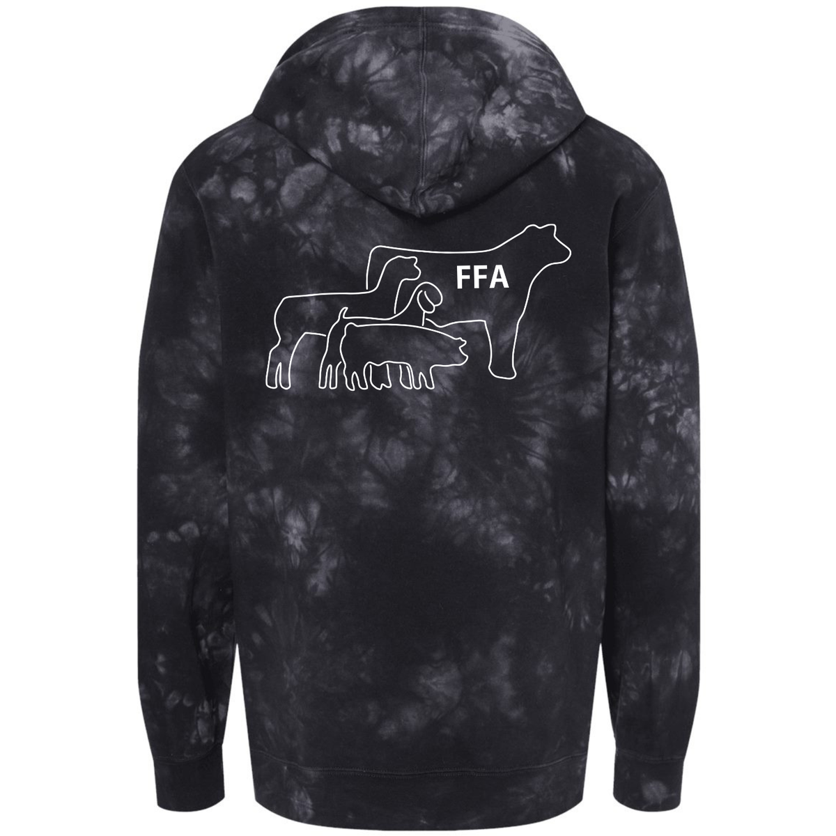 SLO High FFA Independent Tie Dye Hoodie - Black