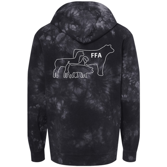 SLO High FFA Independent Tie Dye Hoodie - Black