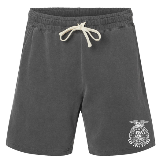SLO FFA Unisex Garment-Dyed Lightweight Sweat Shorts - Pepper
