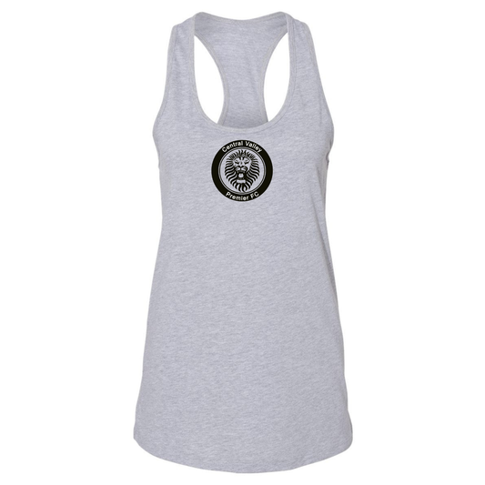 Women's CVP White Logo Racerback Tank Top - Athletic Heather
