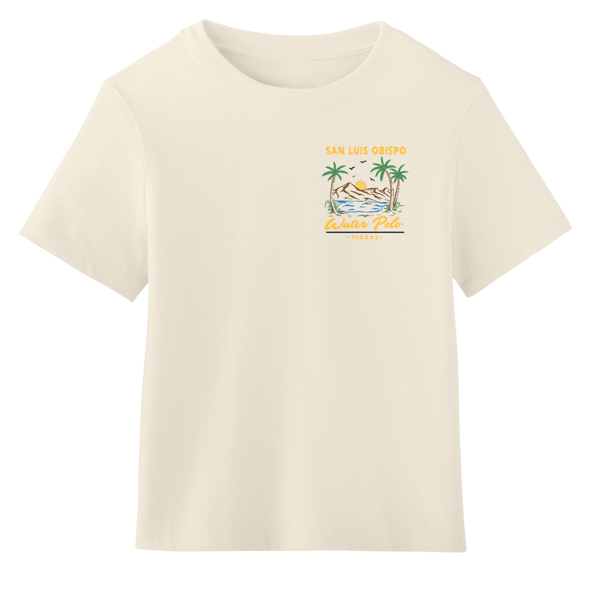 SLO Water Polo Paradise Women's 6 oz. Heavyweight Tee - Natural