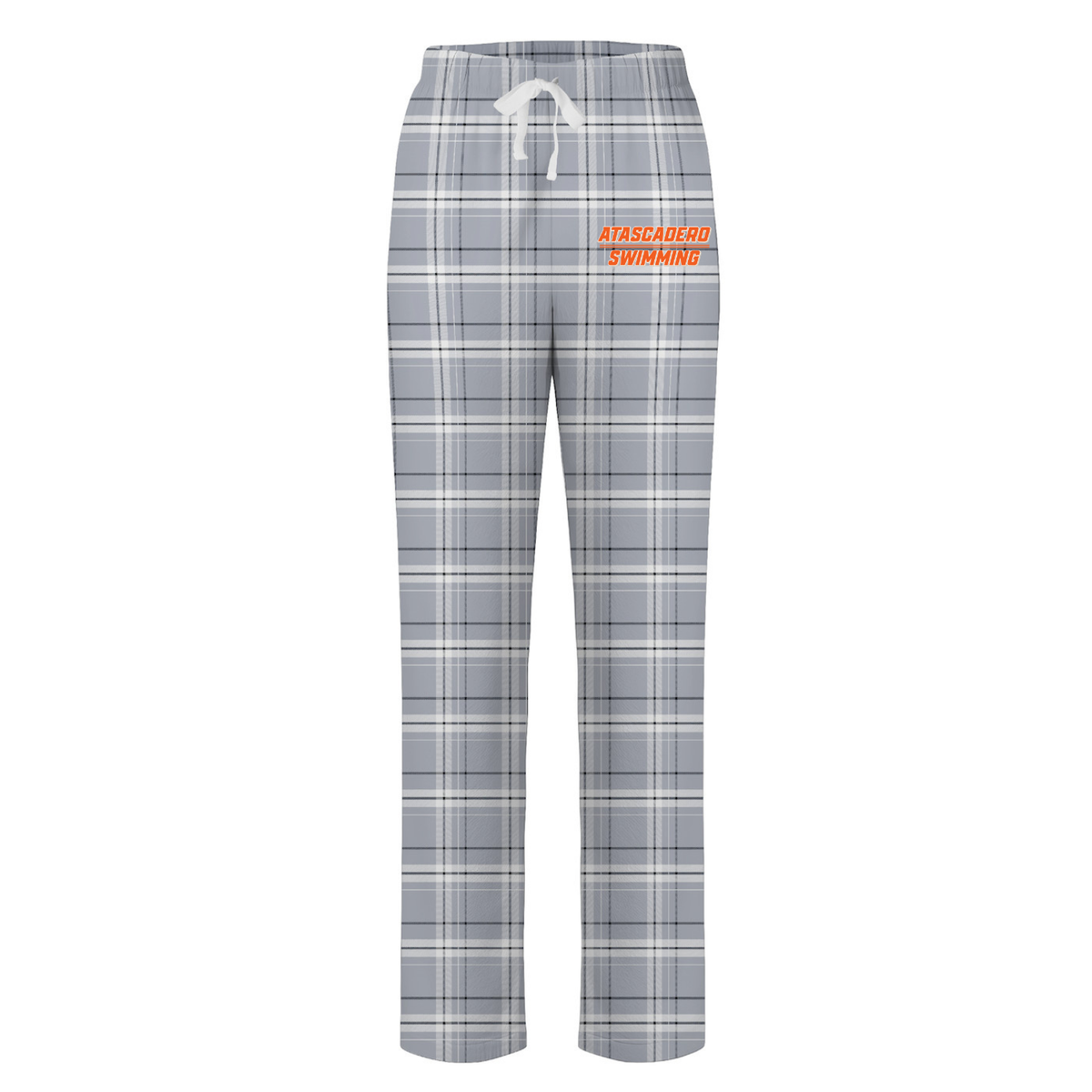 Women's AHS Swim Classic Logo Plaid Flannel Pants - Grey/White