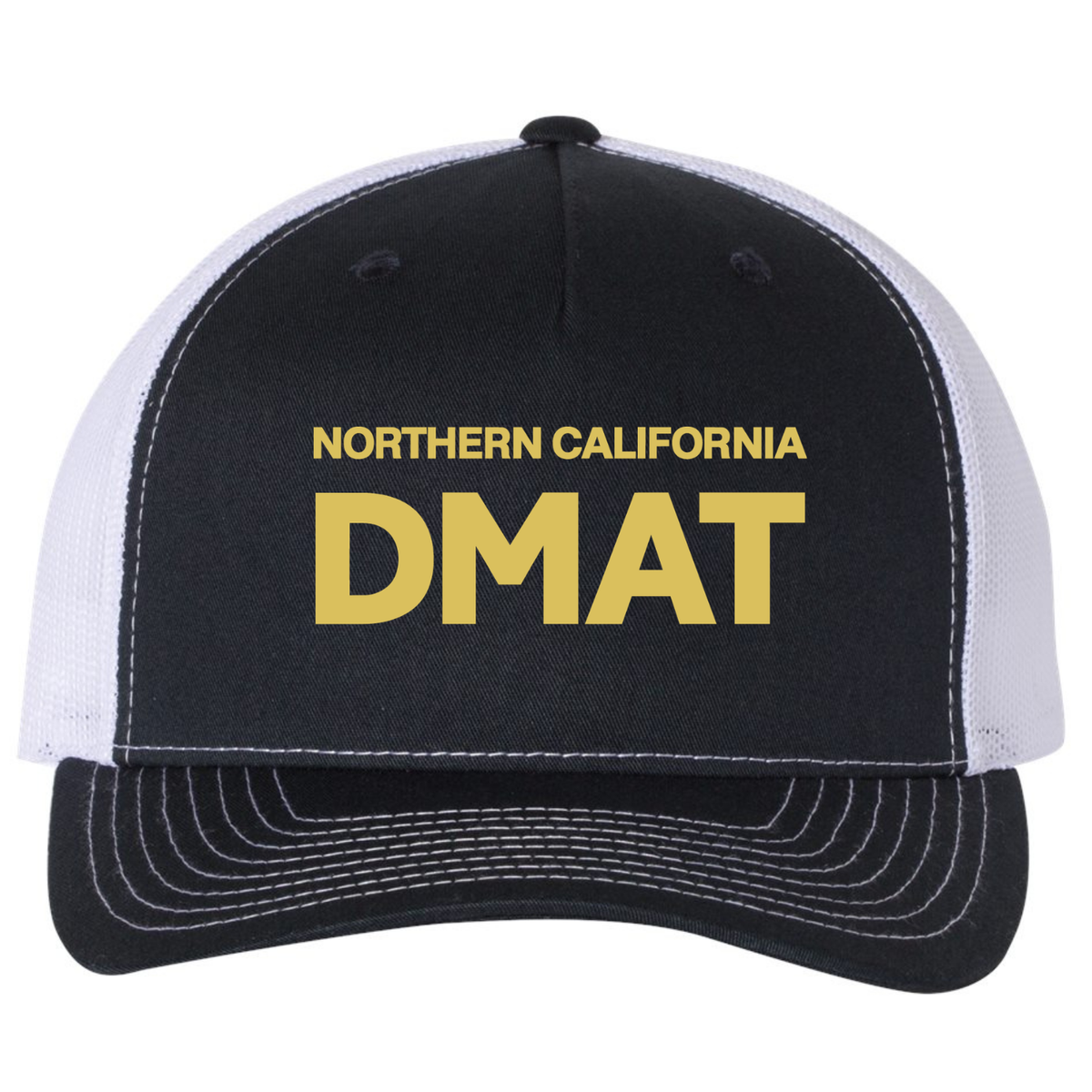 DMAT Richardson 5 Panel Trucker - Navy/White