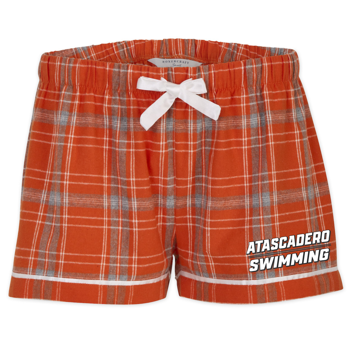 Women's AHS Swim Classic Logo Plaid Flannel Shorts
