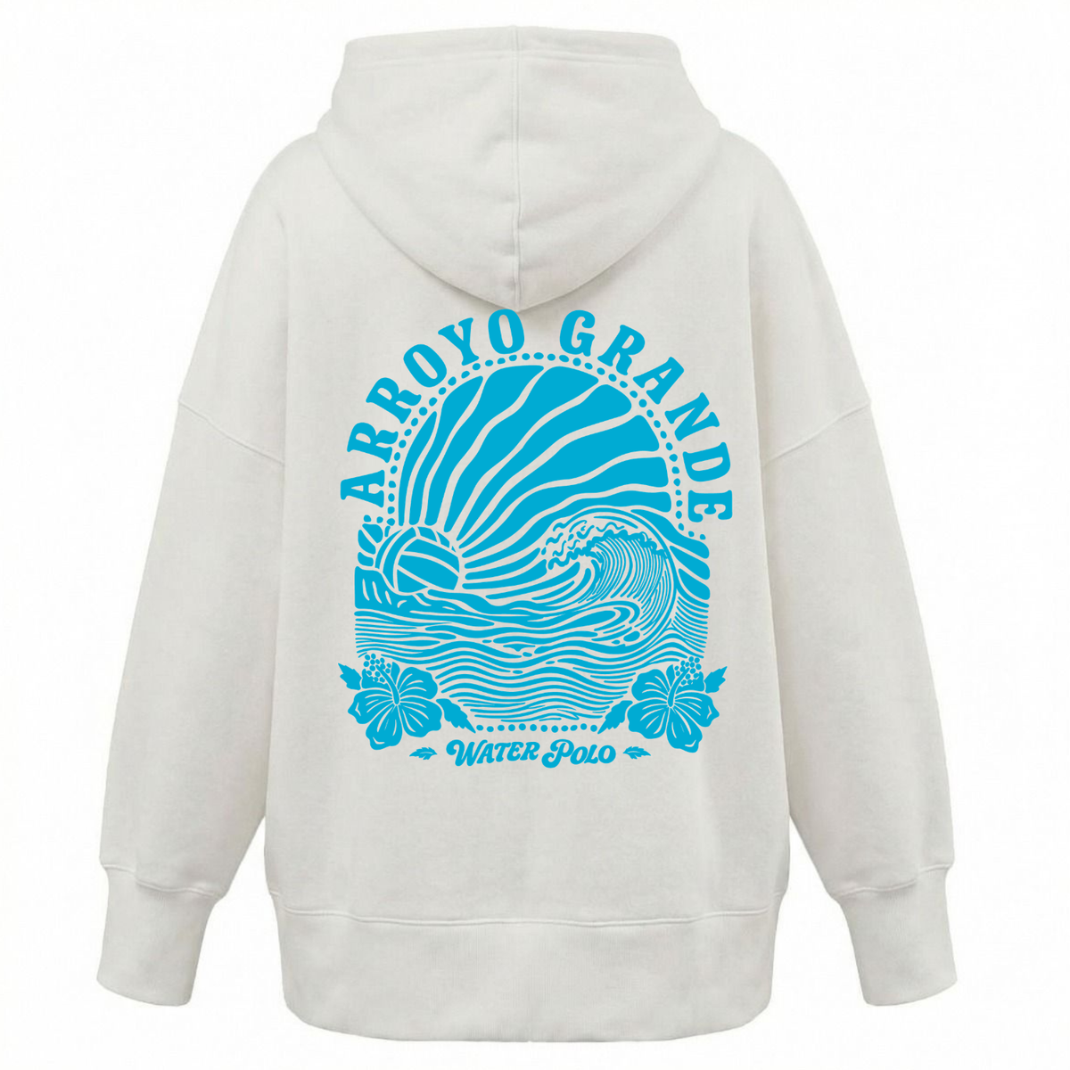Women's Oversized Hoodie AGWP Azure Sun Rays - Cream