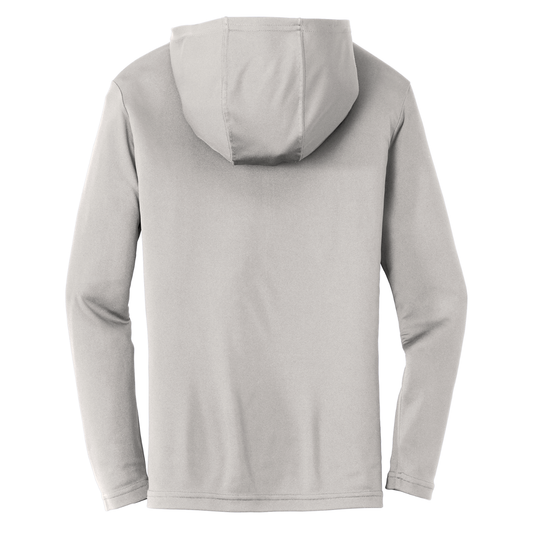 CCWP Black Circle Logo Dri Fit Performance Hoodie - Silver