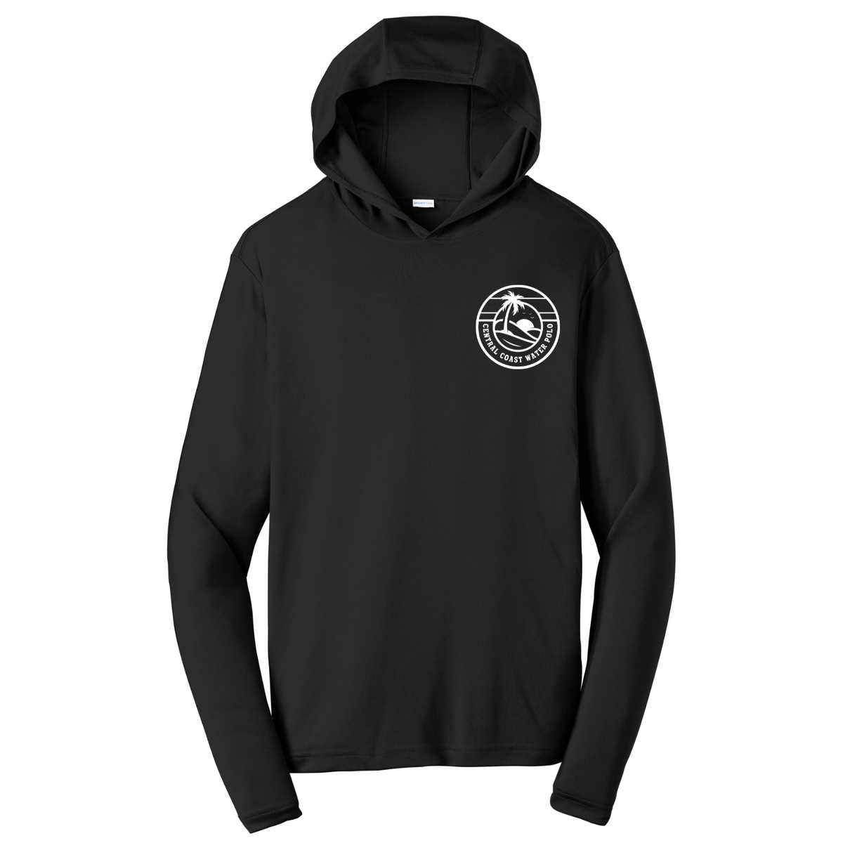 CCWP White Circle Logo Dri Fit Performance Hoodie - Black