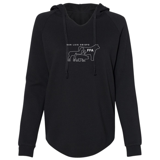 Women's SLO FFA Wave Wash Hoodie - Black