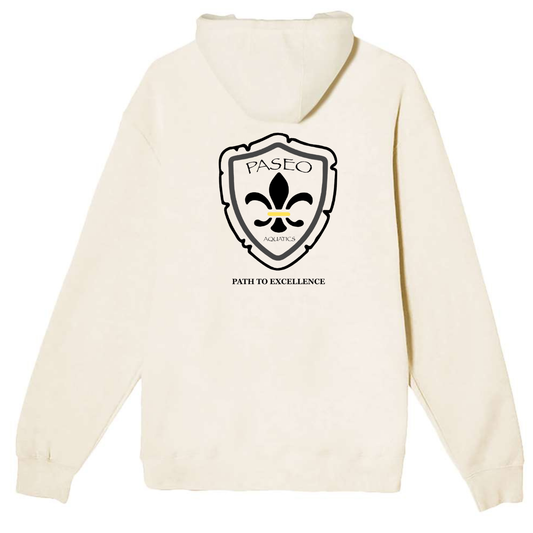 Paseo Aquatics Black Logo Hoodie - Sand