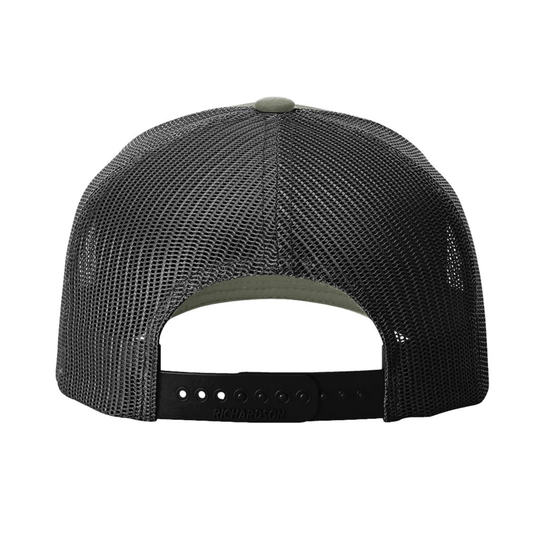 CVP Black Logo Richardson 5 Panel Trucker - Loden Green/Black