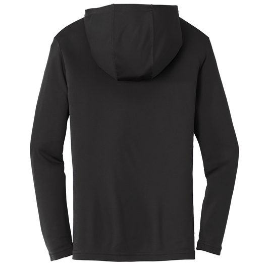 CCWP White Circle Logo Dri Fit Performance Hoodie - Black