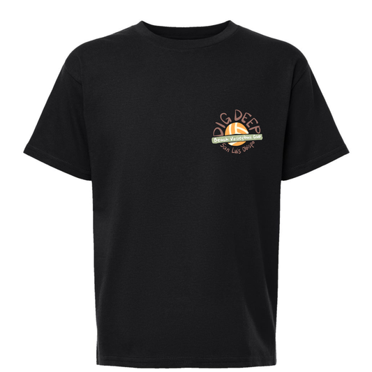 YOUTH Dig Deep Circle Logo T-Shirt - Black