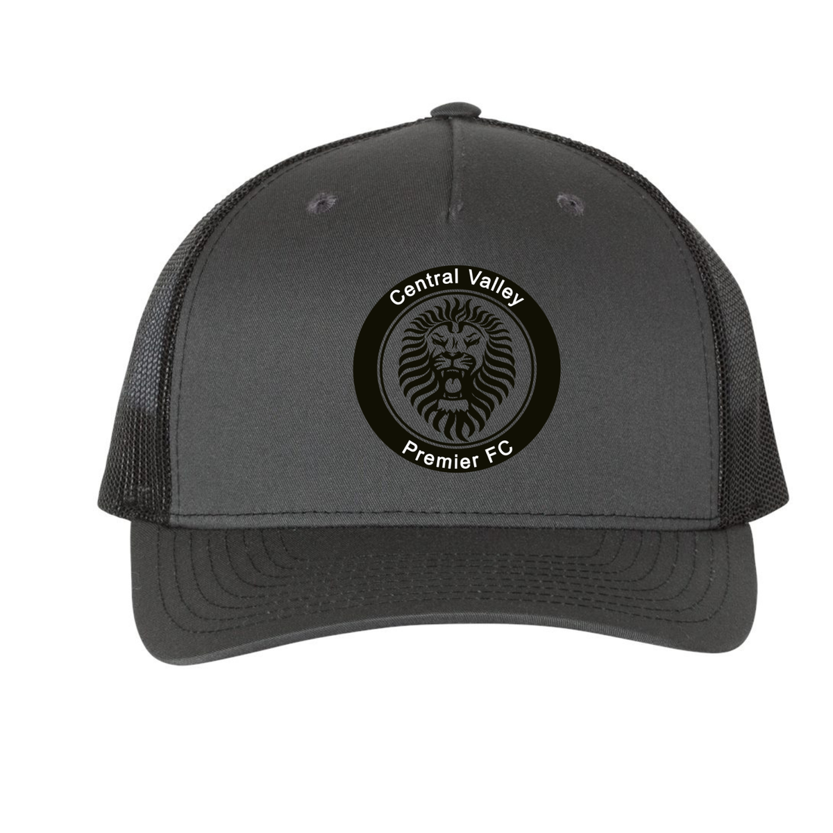 CVP Black Logo Richardson 5 Panel Trucker - Charcoal/Black