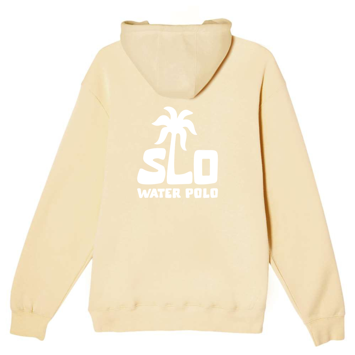 SLO Polo White Palm Tree Hoodie - Pina Coloda