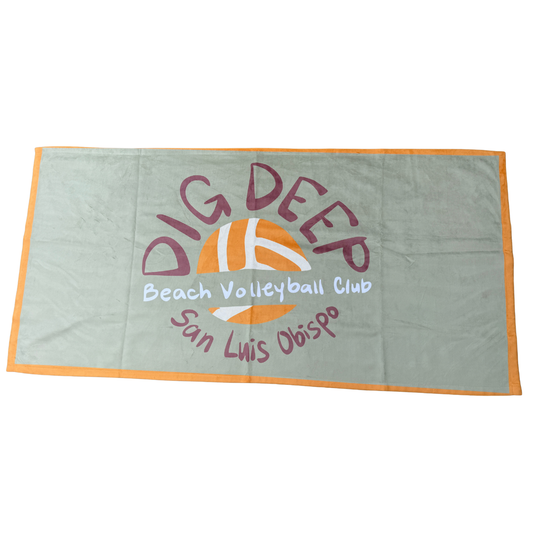 Dig Deep Beach Volleyball Towel