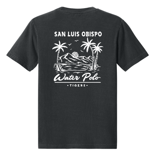 SLO Polo Paradise Garment Dyed Tee - Washed Black