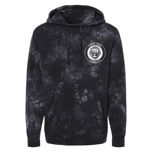 CVP White Logo Tie-Dyed Hoodie - Black
