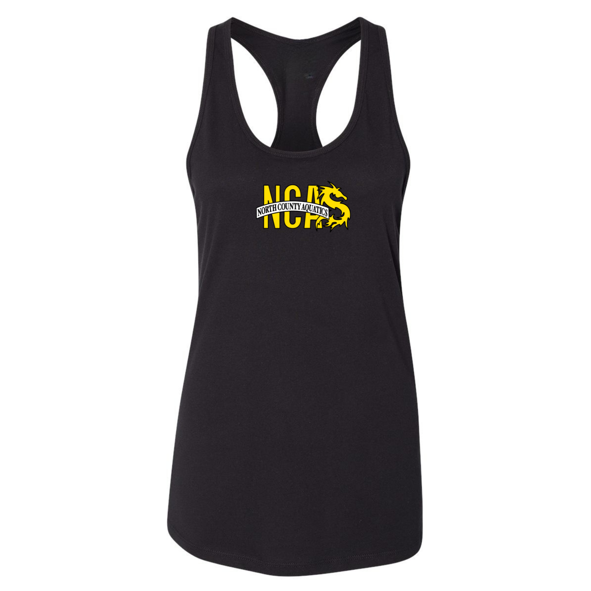 NCA Women's T-Back Tank Top - Black