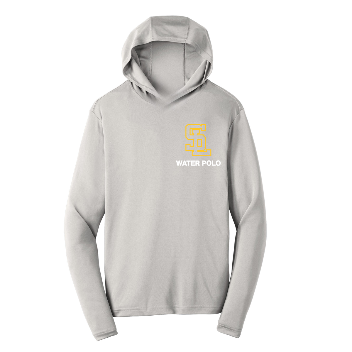 S.L. Polo Pocket Logo Dri Fit Performance Hoodie - Silver
