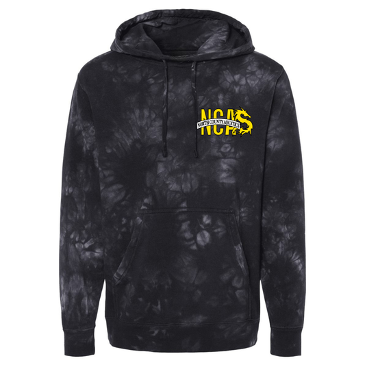 NCA Tie Dye Hoodie - Black