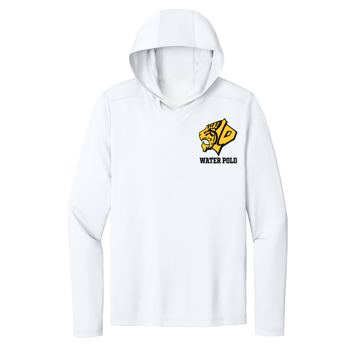 S.L. Polo Tiger Head Pocket Logo Dri Fit Performance Hoodie - White