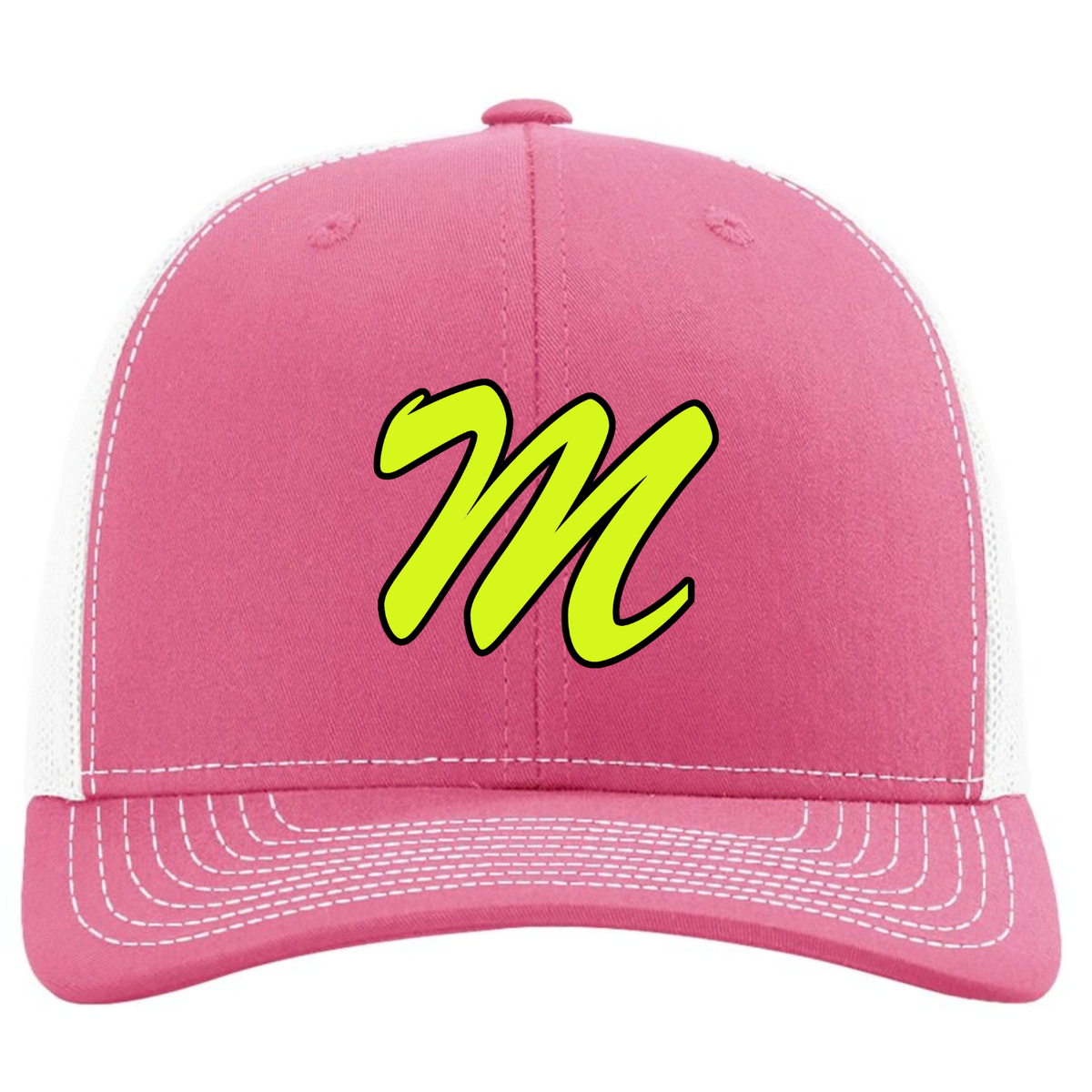Mustangs "M" Logo Richardson Trucker Hat - Hot Pink/White