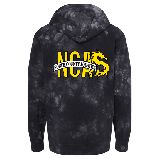 NCA Tie Dye Hoodie - Black