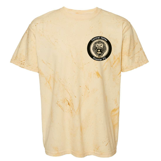 YOUTH Unisex CVP Colorblast Heavyweight T-Shirt Black Logo - Citrine
