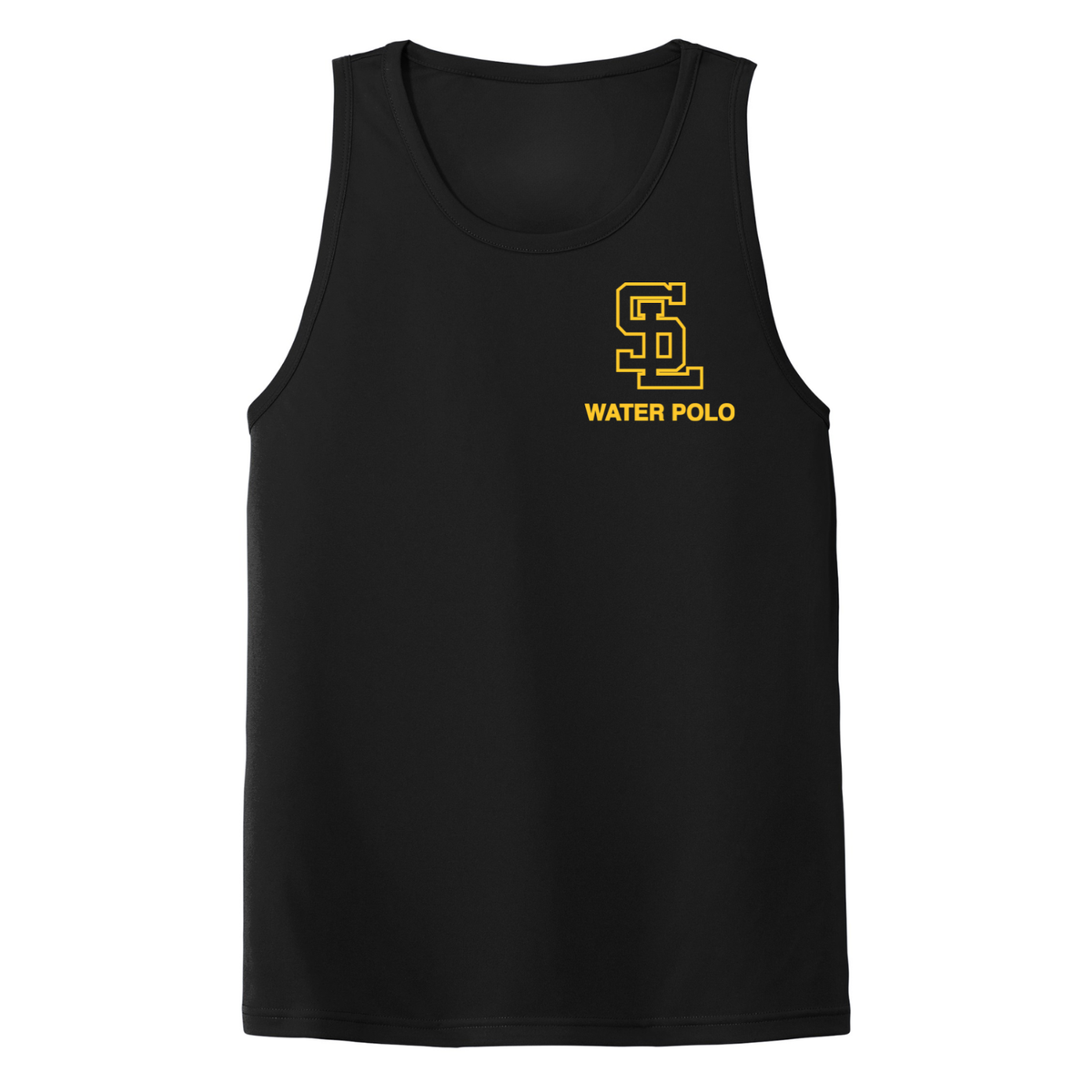S.L. Water Polo Pocket Logo Dri Fit Tank - Black